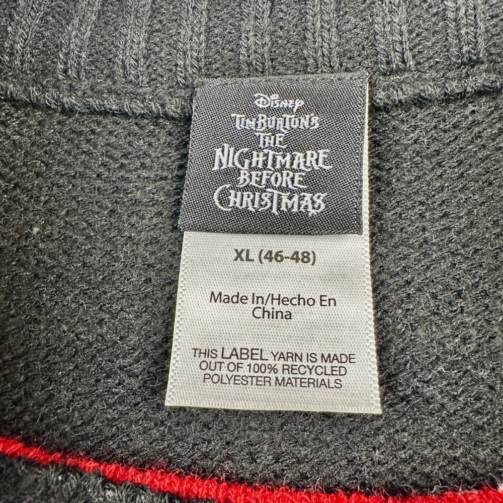 Disney Nightmare Before Christmas Sweater Jack Skellington XL - Picture 7 of 9